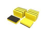 10Pcs Yellow Car Waxing Polishing Foam Sponge Pads Cleaning Detailing Tool 10Pcs Yellow Car Waxing Polishing Foam Sponge Pads Cleaning Detailing Tool