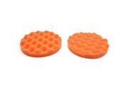7 Orange Car Waxing Polish Foam Washing Sponge Wax Cleaning Plate Pad 2pcs 7 Orange Car Waxing Polish Foam Washing Sponge Wax Cleaning Plate Pad 2pcs