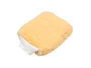 Beige Faux Wool Multipurpose Waxing Washing Cleaning Mitten Glove Car Care Tool Beige Faux Wool Multipurpose Waxing Washing Cleaning Mitten Glove Car Care Tool