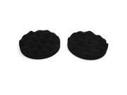 2pcs Black 6inch Car Waxing Polish Foam Wax Cleaning Plate Washing Sponge 2pcs Black 6inch Car Waxing Polish Foam Wax Cleaning Plate Washing Sponge