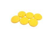 6 Pcs 5 Dia Yellow Round Shape Car Waxing Buffing Polishing Wash Sponge Pad 6 Pcs 5 Dia Yellow Round Shape Car Waxing Buffing Polishing Wash Sponge Pad