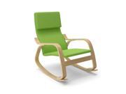 CorLiving LAQ 635 C Aquios Bentwood Contemporary Rocking Chair in Apple Green