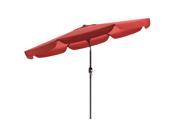 CorLiving PPU 250 U Tilting Patio Umbrella in Wine Red