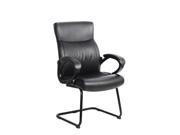 CorLiving WHL 105 C Black Leatherette Office Guest Chair