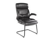 CorLiving WHL 200 C Black Leatherette Office Guest Chair
