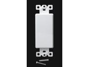 5pc Decorator Blank Inserts for Decorator Wall Plate Outlet Cover White