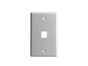 Data Port Wall Plate. 1 Port Keystone Multimedia Cover Face Plate White 8871 W