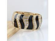 Fashion Jewelry Elastic Stripe Rhinestone Adjustable Bangles