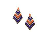 Vintage Jewelry New Coming Gold Color Alloy Colorful Enamel Triangle Geometry Drop Earrings Mother s Day Gift