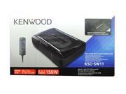 Kenwood KSC SW11 150W Compact Powered Subwoofer w Bass Remote KSCSW11