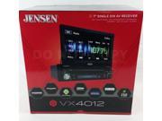 NEW! Jensen VX4012 Single DIN Bluetooth DVD Car Stereo w Flip out 7 Display