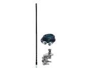 ARIES 10822 SINGLE 4` FOOT 500 WATT CB RADIO ANTENNA KIT W MIRROR MOUNT COAX