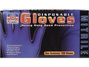 Permatex 8185 Nitrile Disposable Gloves L 100 Pk