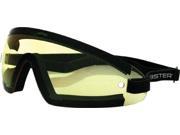 Bobster Bw201Y Sunglasses Wrap Around Black W Yellow Lens