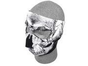 Zan Wnfm002 Full Face Mask Blk White Skull