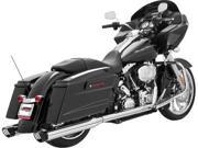 Freedom Hd00162 Racing Duals Comp Chr Blk Tip Bagger