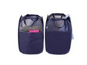 StorageManiac Foldable Pop Up Mesh Hamper Laundry Hamper with Reinforced Carry Handles Pack of 2