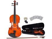 ADM 3 4 Size Handcrafted Solid Wood Student Violin with Starter Kits Shaped Case Violin Bow Rosin etc.