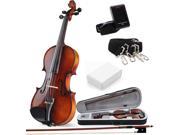 ADM Violin Outfit 1 2 Half Size Acoustic Violin Bundle for Student Matte Brown Varnish Finish