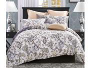 Word of Dream 100% Cotton Floral Print Duvet Cover Sets 3 PC Blossom Pattern King