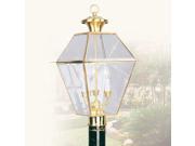 Livex Lighting Westover Outdoor Post Head in Polished Brass 2384 02