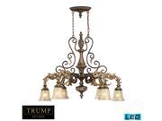 Elk Trump Home 6 Light Chandelier in Burnt Bronze 2161 6 LED