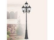 Livex Lighting Hamilton Outdoor 4 Head Post in Black 7557 04