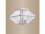 Livex Lighting Westover Outdoor Indoor Ceiling Mount in Antique Brass 2185 91