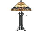 Quoizel 2 Light Chastain Tiffany Table Lamp TF489T