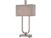 Quoizel 2 Light Confetti Table Lamp in Old Silver CKCF6330OS