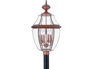 Quoizel 4 Light Newbury Post Lights in Aged Copper NY9045AC