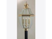 Quoizel 4 Light Newbury Post Lights in Polished Brass NY9045B