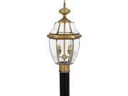 Quoizel 2 Light Newbury Post Lights in Antique Brass NY9042A