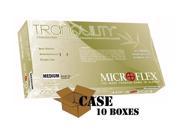 Microflex Tranquility Powder Free White Nitrile Exam Gloves Case Size Large