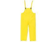 River City Garments 3X Yellow Wizard .2800 mm PVC And Nylon Flame Resistant Rain Bib Pants With Snap Storm Fly Front Closure And Elastic Adjustable Suspender