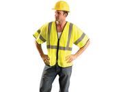 Radnor Small - Medium Hi-Viz Yellow Polyester And Mesh Class 3 Value Vest With Zipper Front Closure, 2 Radnor Small - Medium Hi-Viz Yellow Polyester And Mesh Class 3 Value Vest With Zipper Front Closure, 2