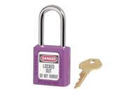 Master Lock Purple 1 1 2 X 1 3 4 Zenex Thermoplastic Lightweight Safety Lockout Padlock With 1 4 X 1 1 2 Shackle 410 Key 6 Locks Per Set Keyed Differentl