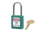 Master Lock Teal 1 1 2 X 1 3 4 Zenex Thermoplastic Lightweight Safety Lockout Padlock With 1 4 X 1 1 2 Shackle 6 Locks Per Set Keyed Differently
