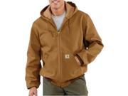 Carhartt 3X Tall Brown Polyester Thermal Lined 12 Ounce Heavy Weight Cotton Duck Active Jacket With Front Zipper Closure Triple Stitched Seams 2