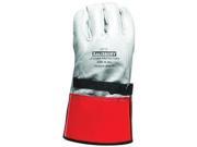 SALISBURY By Honeywell Size 10 Yellow 12 ILP Series Top Grain Cowhide High Voltage Linesmen s Glove Protector With Straight Cuff Leather On Palm Side And Oran