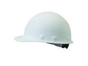 Fiber Metal By Honeywell White Class C or G Type I Roughneck Fiberglass Hard Hat With 8 Point Ratchet Suspension