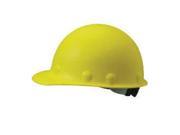 Fiber Metal By Honeywell Yellow Class C or G Type I Roughneck Fiberglass Hard Hat With 8 Point Ratchet Suspension