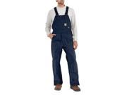 Carhartt 32 X 32 Dark Navy 13 Ounce Cotton Duck Flame Resistant Bib Overall With Zipper And Snap Closure Elastic Suspenders And Chest Pocket