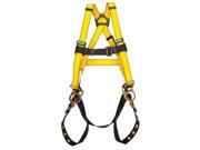 MSA Standard Workman Full Body Style Harness With Qwik Fit Chest Strap Buckle Tongue Leg Strap Buckle And Back D Ring