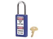 Master Lock Blue 1 1 2 X 3 Zenex Thermoplastic Bilingual Lightweight Safety Lockout Padlock With 1 4 X 1 1 2 Shackle 6 Locks Per Set Keyed Differently