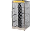 Justrite 30 X 65 X 32 Aluminum Vertical 10 Cylinder Storage Locker With 1 Manual Close Door For Flammables