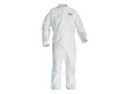 Kimberly Clark Professional* 3X White KLEENGUARD* A45 Disposable Breathable Liquid And Particle Protection Coveralls With Front Zipper Closure Open Wrists And