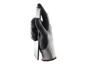 Ansell Size 7 HyFlex Medium Weight Cut And Abrasion Resistant Dark Gray And Black Nitrile 3 4 Dipped Palm Coated Work Gloves With Gray High Performance Polyethy