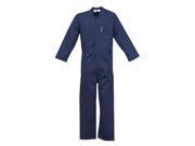 Stanco 2X Navy Blue 9 Ounce Indura UltraSoft Flame Retardant Deluxe Coverall With Front Zipper Closure And Elastic Waistband
