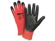 West Chester Large Zone Defense Cut And Abrasion Resistant Black Foam Nitrile Dipped Palm Coated Work Gloves With Elastic Knit Wrist